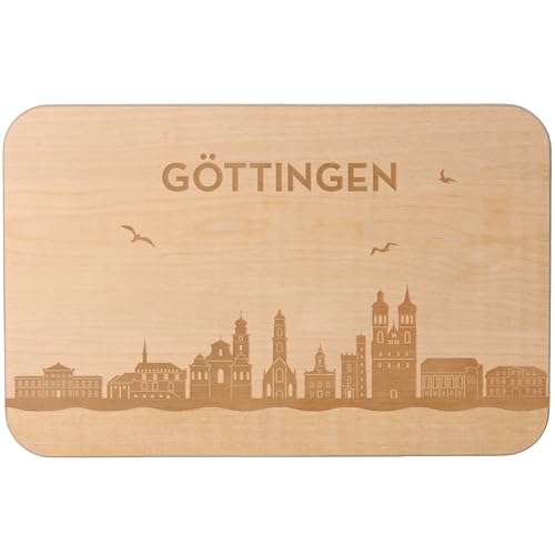 Goodtimes Göttingen Skyline Frühstücksbrett 23cm x 15cm x 1cm von Goodtimes