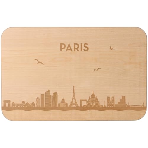 Goodtimes Paris Skyline Frühstücksbrett 23cm x 15cm x 1cm von Goodtimes