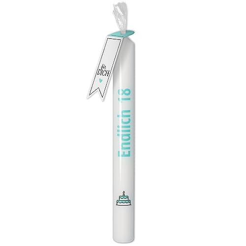 Goodtimes Stabkerze "Endlich 18" Türkis Goodtimes Stabkerze "Endlich 18" Türkis von Goodtimes