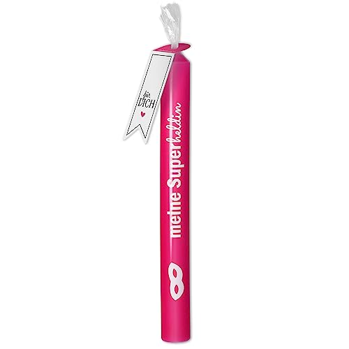 Goodtimes Stabkerze "Meine Superheldin" Fuchsia Pink Goodtimes Stabkerze "Meine Superheldin" Fuchsia Pink von Goodtimes