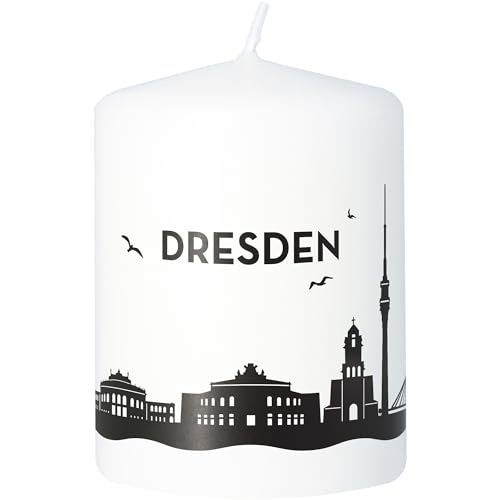 Goodtimes Stumpenkerze Dresden Skyline (Weiß) von Goodtimes