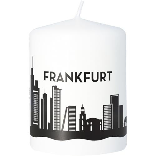 Goodtimes Stumpenkerze Frankfurt Skyline (Weiß) von Goodtimes