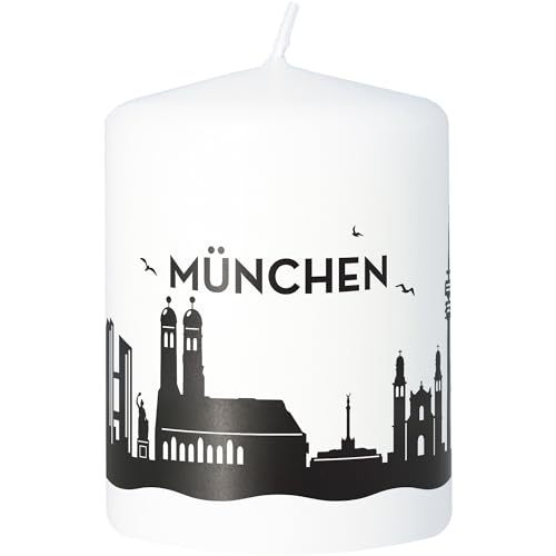 Goodtimes Stumpenkerze München Skyline (Weiß) von Goodtimes