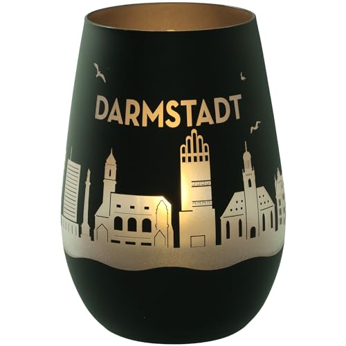 Goodtimes Windlicht Darmstadt Skyline (Schwarz & Silber) von Goodtimes