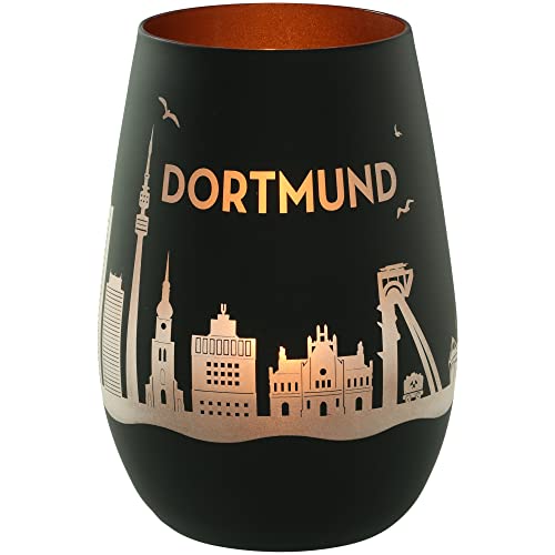 Goodtimes Windlicht Dortmund Skyline (Schwarz & Bronze) von Goodtimes