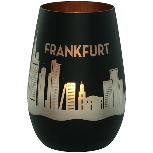 Goodtimes Windlicht Frankfurt Skyline (Schwarz & Bronze) von Goodtimes