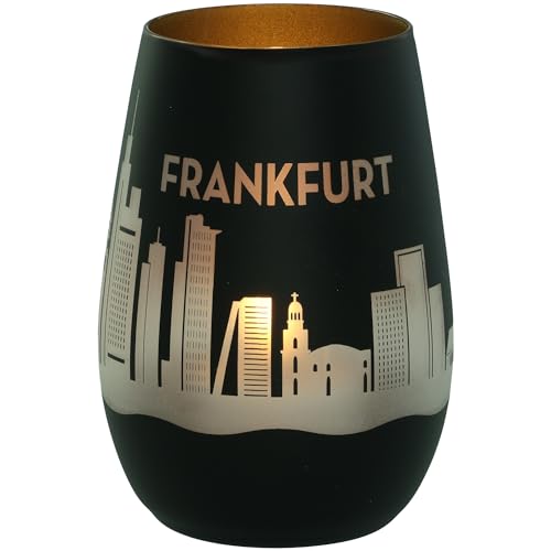 Goodtimes Windlicht Frankfurt Skyline (Schwarz & Gold) von Goodtimes