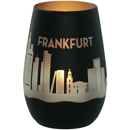 Goodtimes Windlicht Frankfurt Skyline (Schwarz & Silber) von Goodtimes