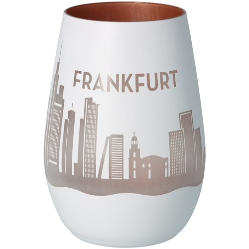 Goodtimes Windlicht Frankfurt Skyline (Weiß & Bronze) von Goodtimes