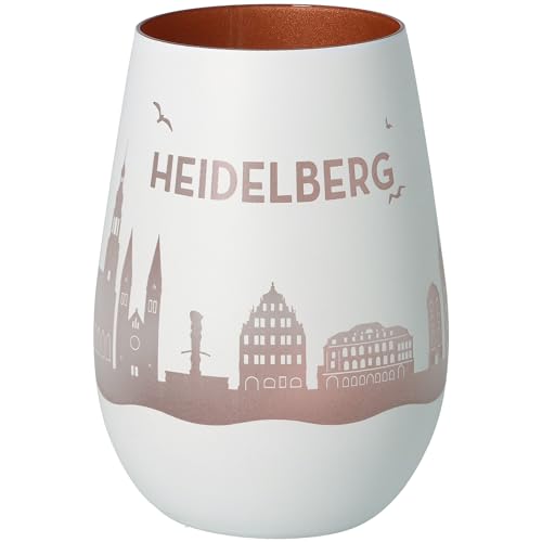 Goodtimes Windlicht Heidelberg Skyline (Weiß & Bronze) von Goodtimes