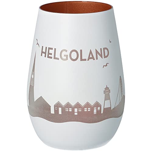 Goodtimes Windlicht Helgoland Skyline (Weiß & Bronze) von Goodtimes