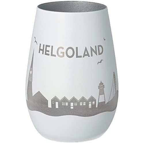 Goodtimes Windlicht Helgoland Skyline (Weiß & Silber) von Goodtimes