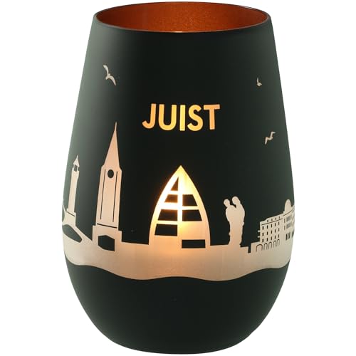 Goodtimes Windlicht Juist Skyline (Schwarz & Bronze) von Goodtimes