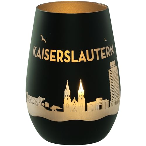 Goodtimes Windlicht Kaiserslautern Skyline (Schwarz & Silber) von Goodtimes