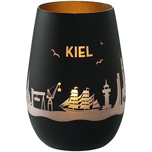 Goodtimes Windlicht Kiel Skyline Schwarz & Gold von Goodtimes