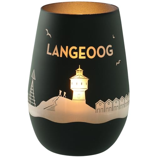 Goodtimes Windlicht Langeoog Skyline (Schwarz & Silber) von Goodtimes