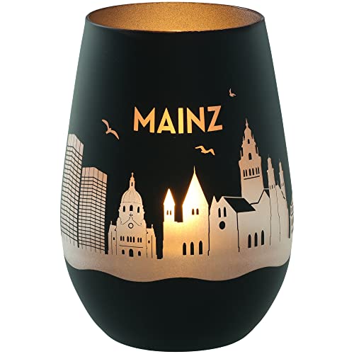 Goodtimes Windlicht Mainz Skyline (Schwarz & Silber) von Goodtimes