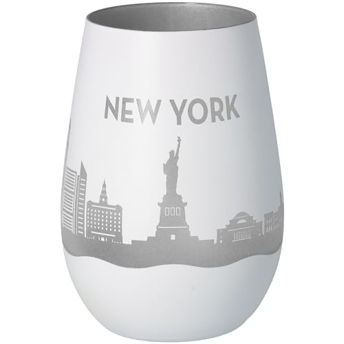 Goodtimes Windlicht New York Skyline (Weiß & Silber) von Goodtimes