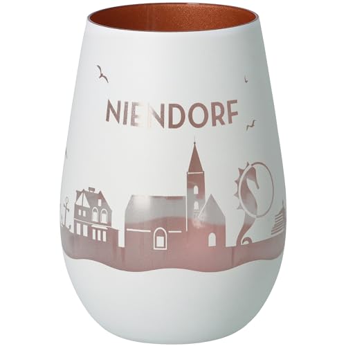 Goodtimes Windlicht Niendorf Skyline (Weiß & Bronze) von Goodtimes