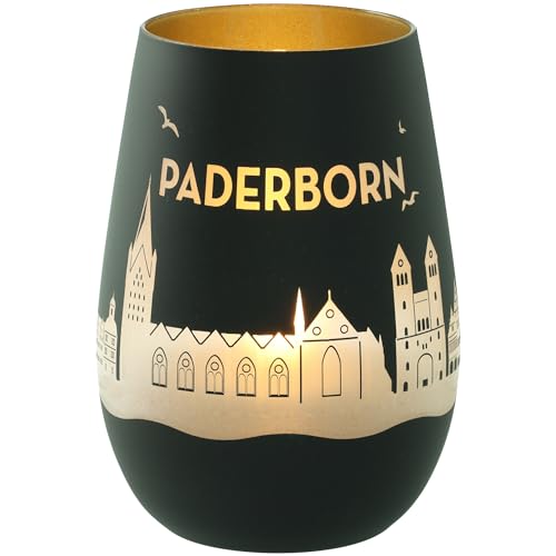 Goodtimes Windlicht Paderborn Skyline (Schwarz & Gold) von Goodtimes