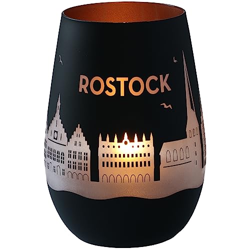 Goodtimes Windlicht Rostock Skyline (Schwarz & Bronze) von Goodtimes