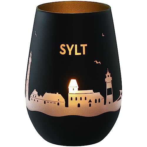 Goodtimes Windlicht Sylt Skyline (Schwarz & Gold) von Goodtimes