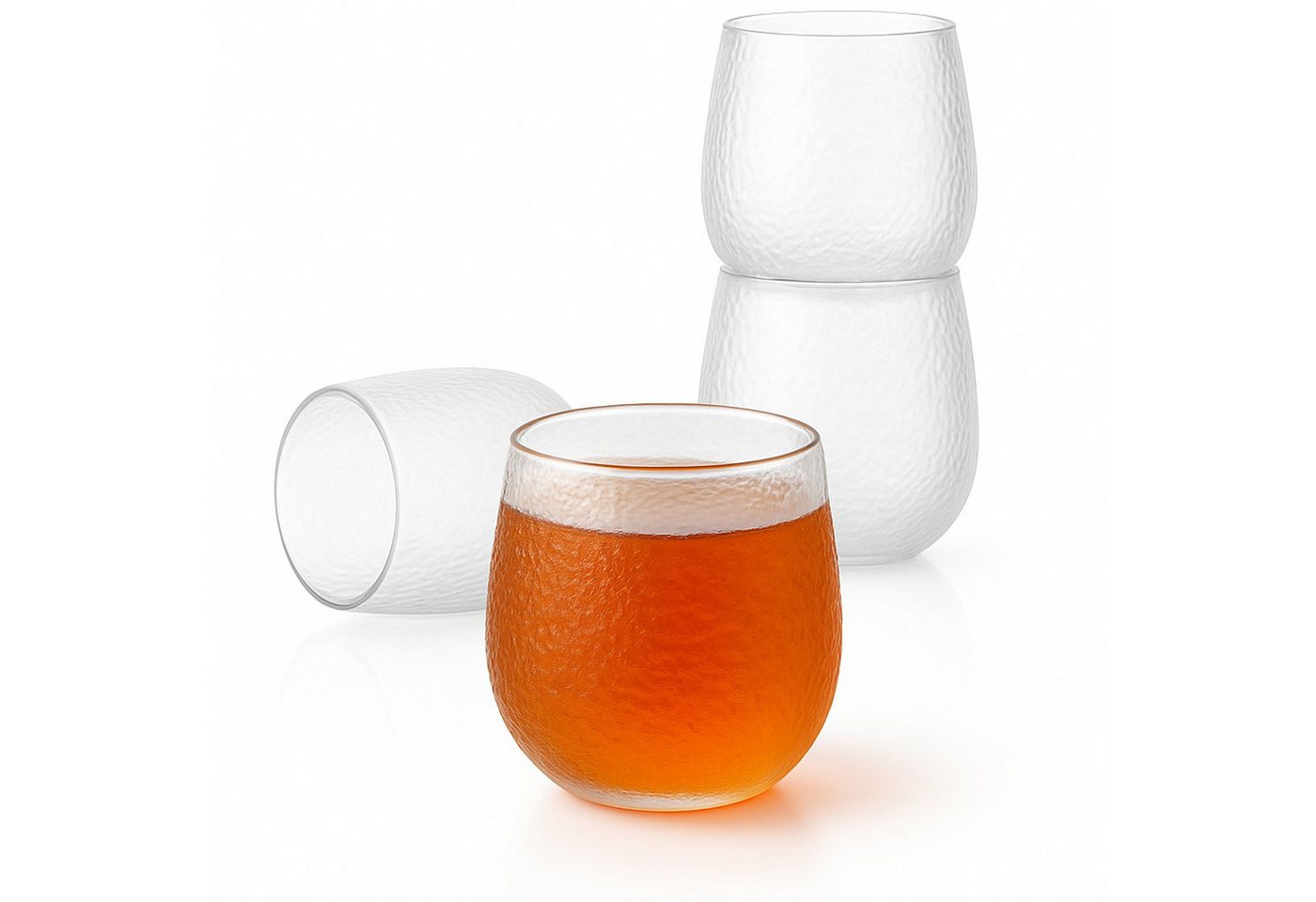Goodwei Teeglas Japanische Teegläser Set 4 × 200 ml – Strukturiertes Glas mit Eisoptik Goodwei Teeglas Japanische Teegläser Set 4 × 200 ml – Strukturiertes Glas mit Eisoptik von Goodwei