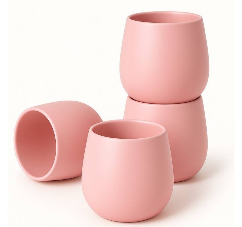 Goodwei Teeglas Japanisches Teebecher Set "Camellia Pink", modernes Design, Keramik Goodwei Teeglas Japanisches Teebecher Set "Camellia Pink", modernes Design, Keramik von Goodwei