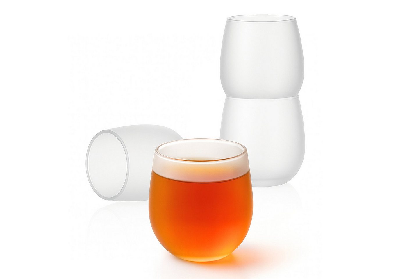 Goodwei Teeglas Japanisches Teegläser Set 4 × 200 ml – Mattiertes Glas Goodwei Teeglas Japanisches Teegläser Set 4 × 200 ml – Mattiertes Glas von Goodwei