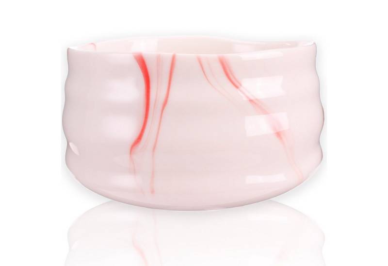 Goodwei Teeschale Matcha-Schale "Pink Marmor", 430 ml, Keramik von Goodwei