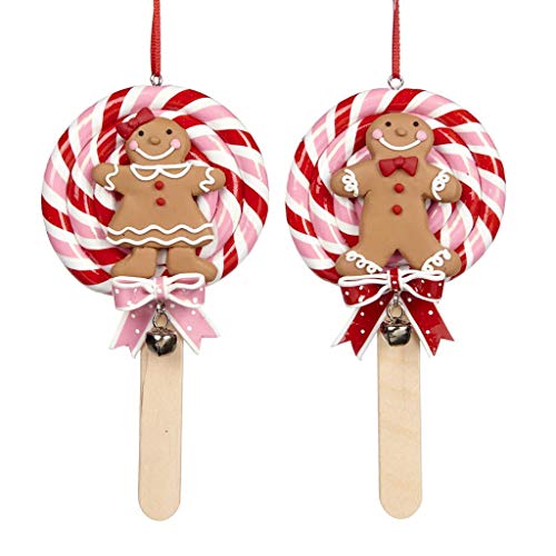 Goodwill Lebkuchen Figur in einem Lutscher Hängedeko 14 cm 2er Set von Goodwill