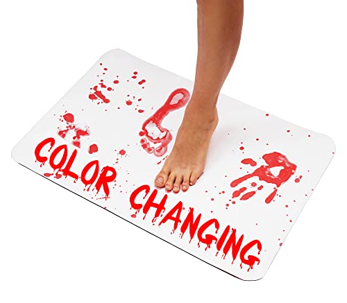 Goody Products The Murder Mat Badematte ändert die Farbe sofort rot, wenn nasse Duschmatte Blut zeigt, Badezimmerteppich – zum Patent angemeldet von Goody Products