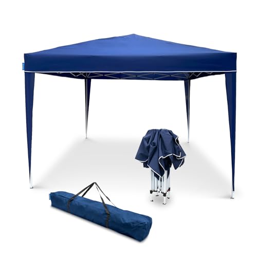 Goodyear - Faltzelt 3x3 m Blau Multifunktional | Wasserdicht | Ideal für Garten, Terrasse, Strand | Tragetasche | 4 Windjacke von Goodyear