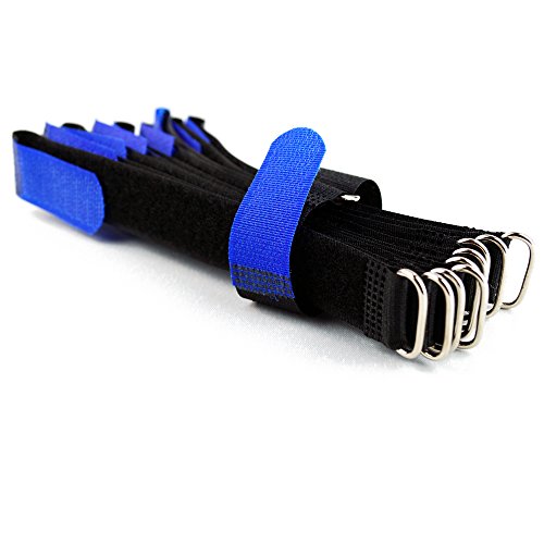 10 x Klettkabelbinder Metallöse - Klett/Flausch auf GLEICHER SEITE! - 20 cm blau/Kabelmanagement für Gewerbe, Büro, Schreibtisch, Hobby 10 x Klettkabelbinder Metallöse - Klett/Flausch auf GLEICHER SEITE! - 20 cm blau/Kabelmanagement für Gewerbe, Büro, Schreibtisch, Hobby von Goodymax