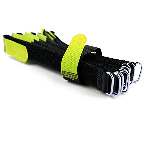 10 x Klettkabelbinder Metallöse - Klett/Flausch auf GLEICHER SEITE! - 20 cm neon/Kabelmanagement für Gewerbe, Büro, Schreibtisch, Hobby 10 x Klettkabelbinder Metallöse - Klett/Flausch auf GLEICHER SEITE! - 20 cm neon/Kabelmanagement für Gewerbe, Büro, Schreibtisch, Hobby von Goodymax