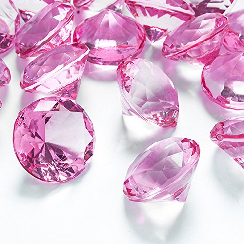 Goodymax Deko-Diamanten 30 mm Rosa 5 Stück - Streudeko Deko Steine Kristalle Diamanten von Goodymax