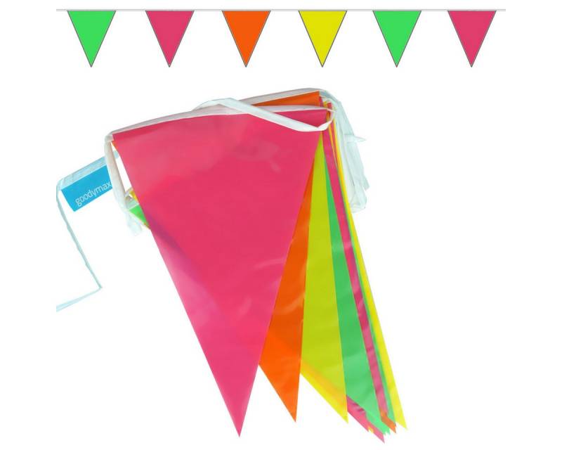 Goodymax Hängedekoration Wimpelkette 10 m, 20 Wimpel á 20 x 30 cm von Goodymax