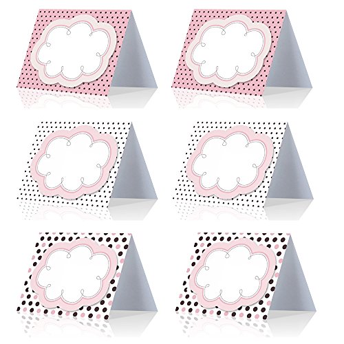 Goodymax Set 6 Tischkarten ?Wolke? - Platzkarten Namenskarten Tischkärtchen Platzhalter Geburtstag Feier Party von Goodymax