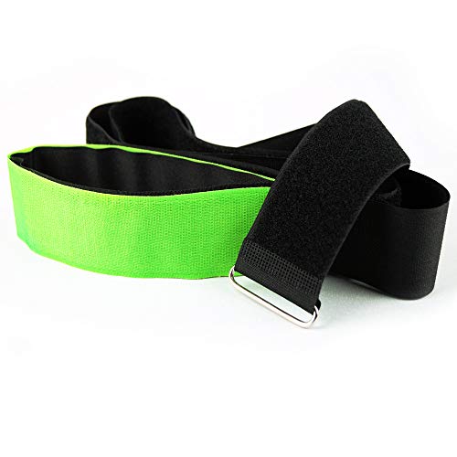 Goodymax Industrieller Klettgurt 2m Schwarz/Grün mit Metallöse für Lagerung, Logistik, Bündelung, Befestigung, einstellbare Verschlüsse von Goodymax