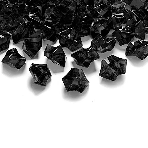 goodymax 50 Kristall-Steine Schwarz 25 mm - EIS Deko Streudeko Diamanten Tischdeko von Goodymax
