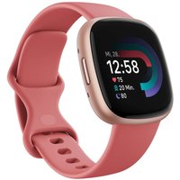 Fitbit Versa 4 Fitness-Smartwatch, Sand/Copper Rose von Google