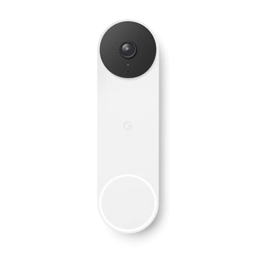 Google Nest Doorbell - akkubetriebene Türklingel mit Videofunktion, 960P, Schwarz/Weiß, 1 Stück (1er Pack) von Google