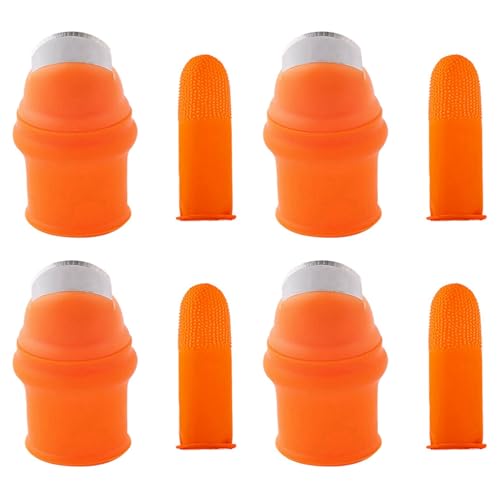 Goorvoucs 4X Garten Silikon Daumen Messer mit Finger Cots Daumen Messer Picker für FrüChte Vege-L Goorvoucs 4X Garten Silikon Daumen Messer mit Finger Cots Daumen Messer Picker für FrüChte Vege-L von Goorvoucs