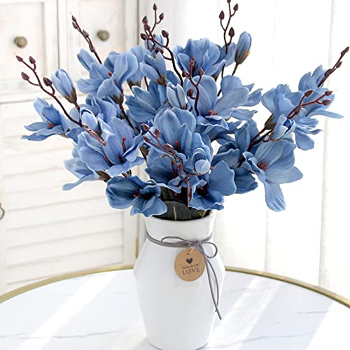 Goosacyon Künstliche Magnolienblumen, Seide, Magnolien, Blumen, echte Haptik, für Blumenarrangements, Geschenkverpackungen, Heimbüro-Dekoration, 3 Stück Goosacyon Künstliche Magnolienblumen, Seide, Magnolien, Blumen, echte Haptik, für Blumenarrangements, Geschenkverpackungen, Heimbüro-Dekoration, 3 Stück von Goosacyon