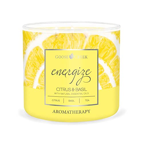 Goose Creek Candle® Citrus & Basil - Energize 3-Docht-Kerze 411g von Goose Creek