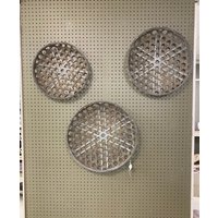 3 Stk Runde Tabakkörbe Set Metall/Bambus von GooseandBugTrading