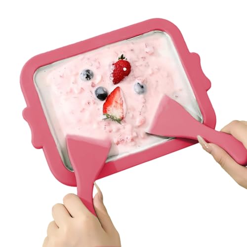 Goowafur Eisbrötchenmaschine,Rolleismaschine - Selbstgemachte DIY-Eiscreme-Instant-Pfanne/Rolle,Yogurt Plate Mini-Gefriermaschine, Obstsalat-Sweet-Spot-Rollpfanne für Familien von Goowafur
