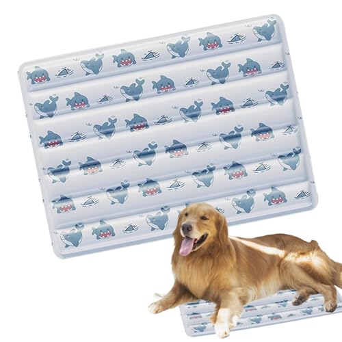 Goowafur Hundekühlmatte | Kühlmatte Mit Kühlgel Für,Tragbare Sommer Entspannung Haustier Schlafzubehör Für Zuhause Innen Außen Wohnung Wohnzimmer Sofa Hundehütten Garten Camping von Goowafur