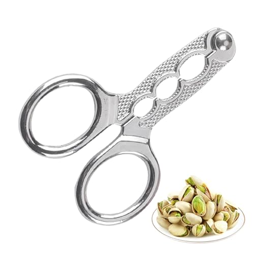 Goowafur Pinienkernknacker, Nussknacker - Nussknacker-Nusszange aus Zinklegierung - Nussknacker im Scherenstil, Küchenhelfer, multifunktionale Knackzange für Haselnüsse, Pinienkerne von Goowafur