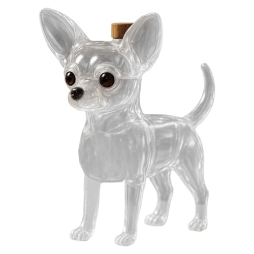 Goowafur Spirituosen Karaffe | Glas Wodka Dekanter Hund Whisky Flasche - Aufbewahrungsbehälter Deko Für Zuhause Vodka Tequila Bourbon Männer Geburtstag Weihnachten Party Trinken von Goowafur